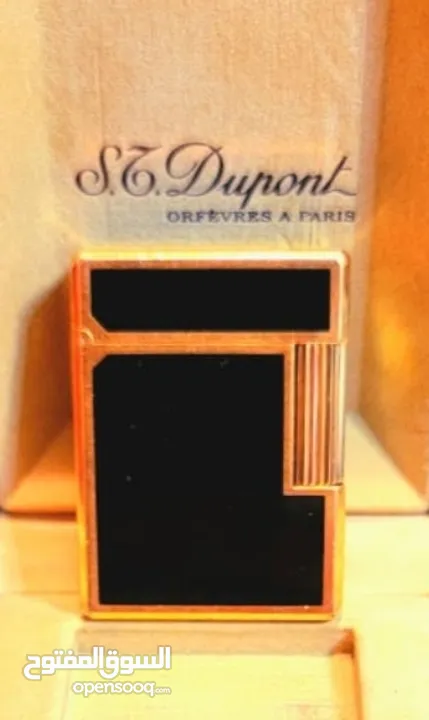 قداحة أس تي ديبون اصلي S.T.Dupont  فرنسيه  أصليه من النوادر بحالة الوكاله مع علبتها الاصليه ..