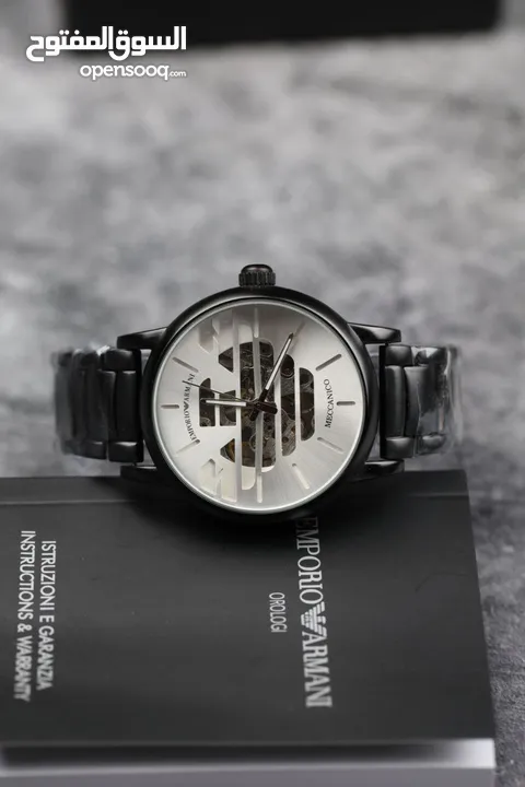 امبوريو ارماني نبض جوده عاليه فل تختيم حزام ستانلستيل ضدد الصدئ مع علبه وكيس وكرت الكفاله
