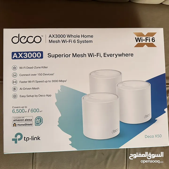 TP-LINK WHOLE HOME MESH WIFI 6 ROUTER DECO X50 AX3000