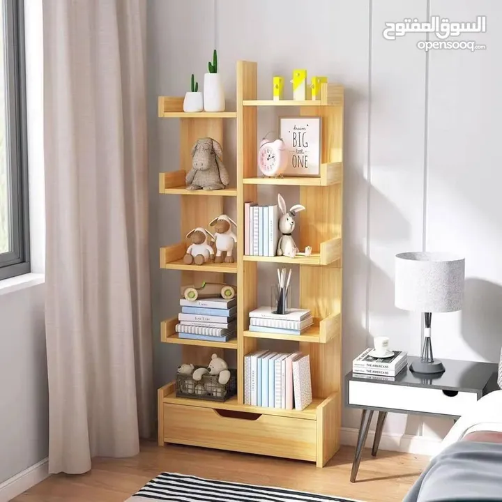 مكتبه خشبيه مميزة ولائقة لجمع انواع الكتب