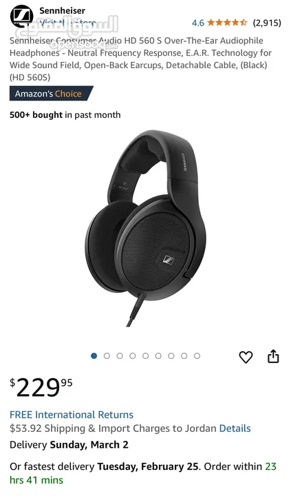 Sennheiser Consumer Audio HD 560 S Headphones