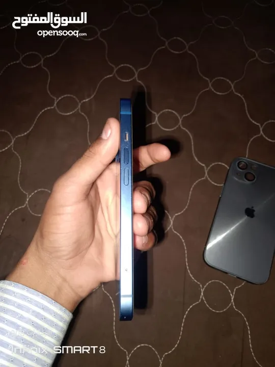 ايفون 13 وارد امريكي 128GB بطارية 83 الجهاز بالصلاه على النبي مش مفتوح ولا مصلح ابدا على الفحص