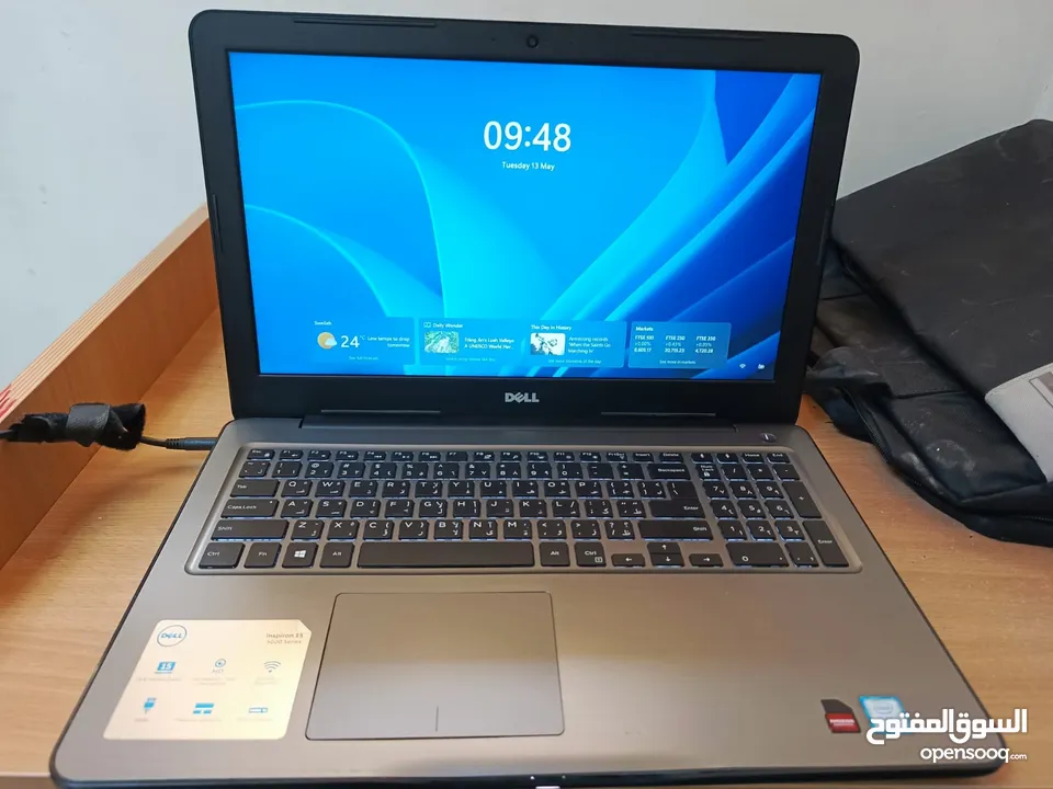 لابتوب dell كور اي 5 الجيل السابع وندوز 11 ssd بحالة ممتازة
