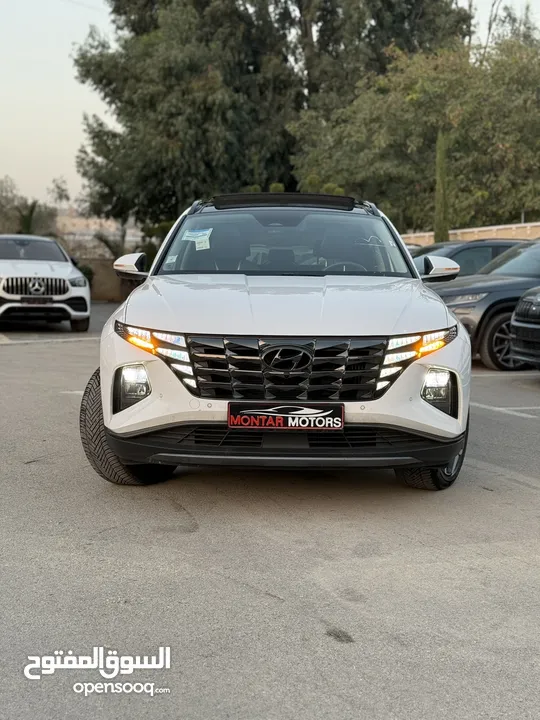 هونداي توسان ترخيص 2022 محرك 1600 هايبرد plug in/يقطع على الشحنه 65 كيلو متر 271 حصان