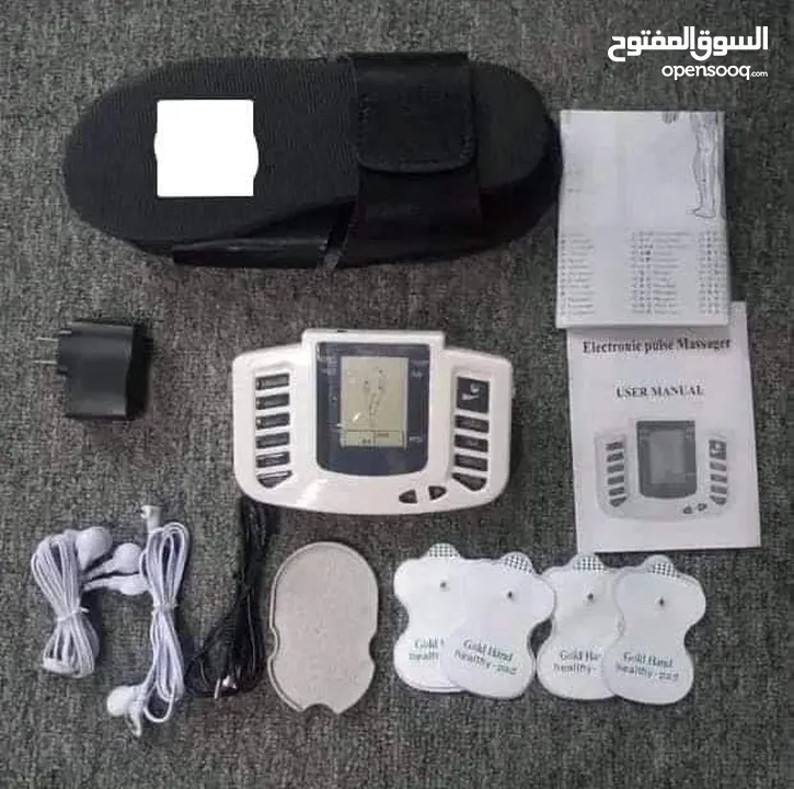 جهاز المساج تينز الكهربائي لتحفيز الاعصاب و العضلات بالتردد الكهربائي مع حذاء مساج القدمين
