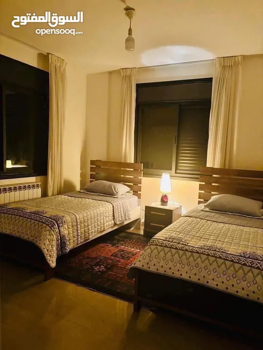 شقه مفروشه للايجار في عين منجد قرب ابراج هاوس