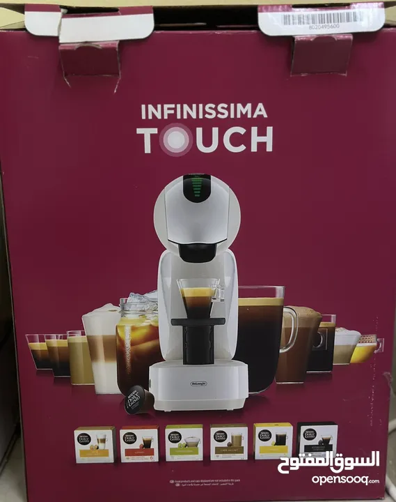 Delonghi Nescafe Infinissima Dolce Gusto Machine, 15 Bar, 1.2L, 1600W, white