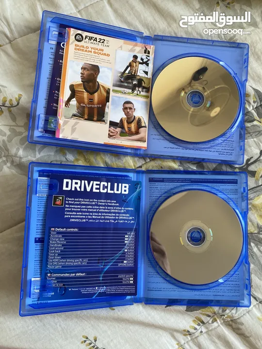 FIFA22:12دينار DRIVECLUB:10دنانير