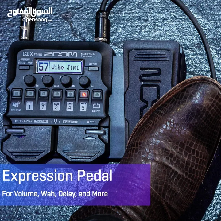‏Zoom G1X Four Multi Effects Processor with Expression Pedal