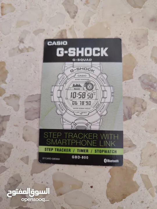 ساعةCasio G-Shock G-squad gbd-800-1 اصلية