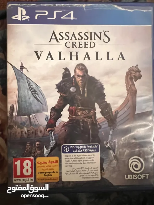 لعبتين red dead redemption 2 & assassin's creed valhalla للبدل