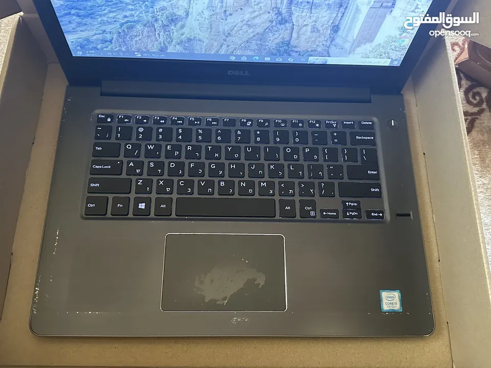 لابتوب dell رام 8 معالج i5 كيبورد مضيء سعرر مميز و بحالة ممتازة