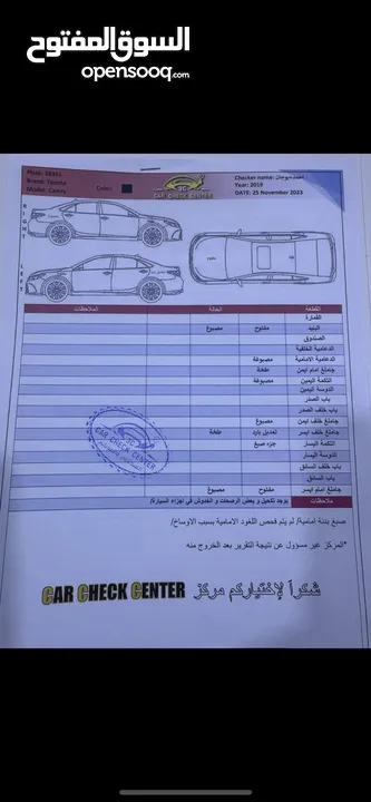 تويوتا كامري وارد امريكي موديل 2019