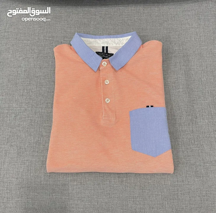 Zara Polo Cotton Shirt Large Size Turkish Made ماركة زارا مقاس كبير