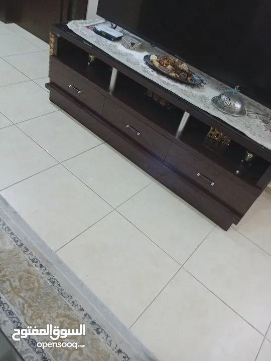 طاولة وسط  وطاولة تلفزيون خشب صولد متين لغرفة الجلوس