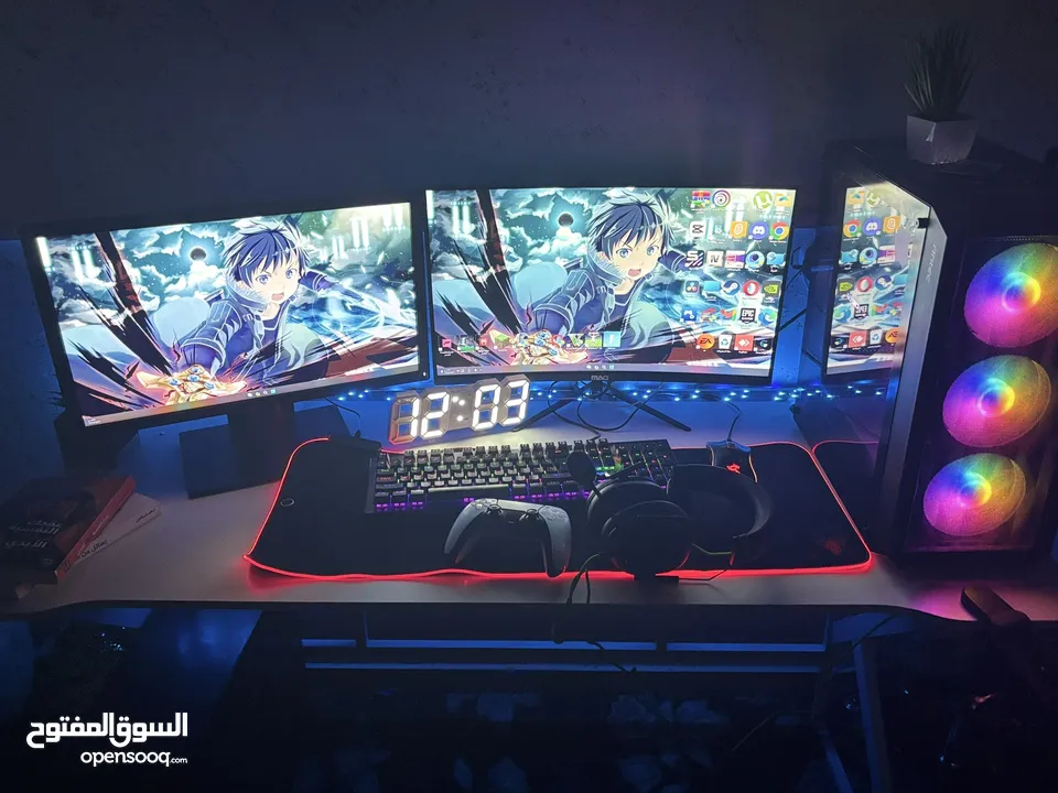 سيت اب كمبيوتر جيمنج مع كامل الملحقات الخاصة به
