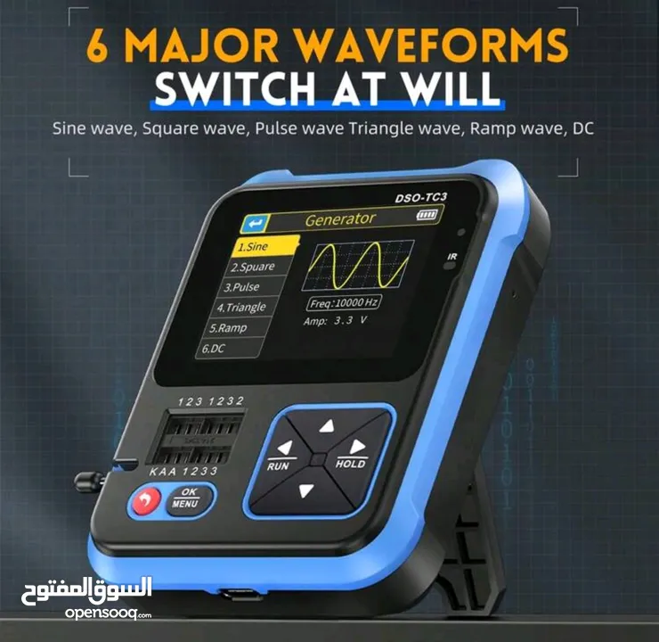 3-IN-1 Fnirsi DSO-TC3 Oscilloscope, Multitester and Wave Generator