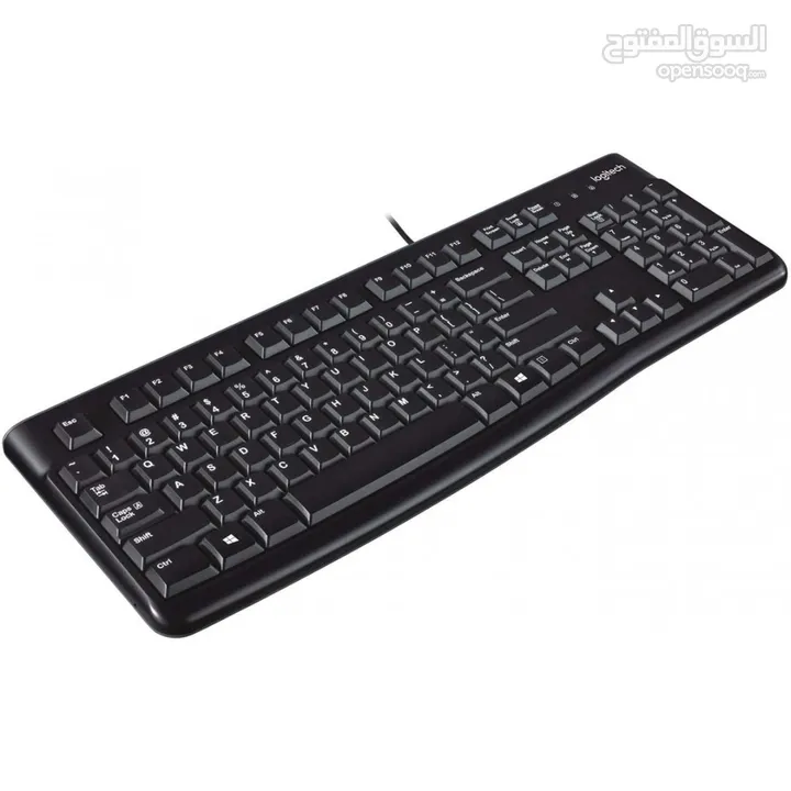 Logitech K120 Corded USB Keyboard كيبورد لوجيتك