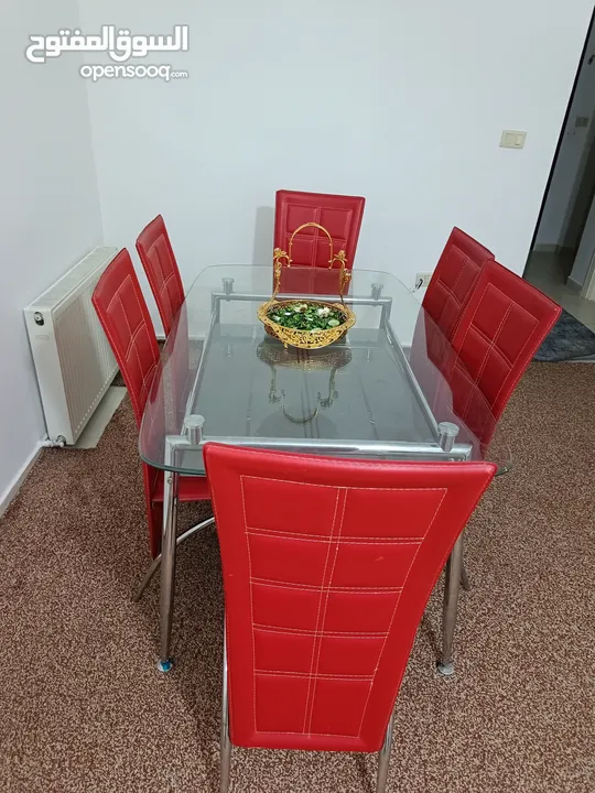 طاولة سفرة 6 مقاعد