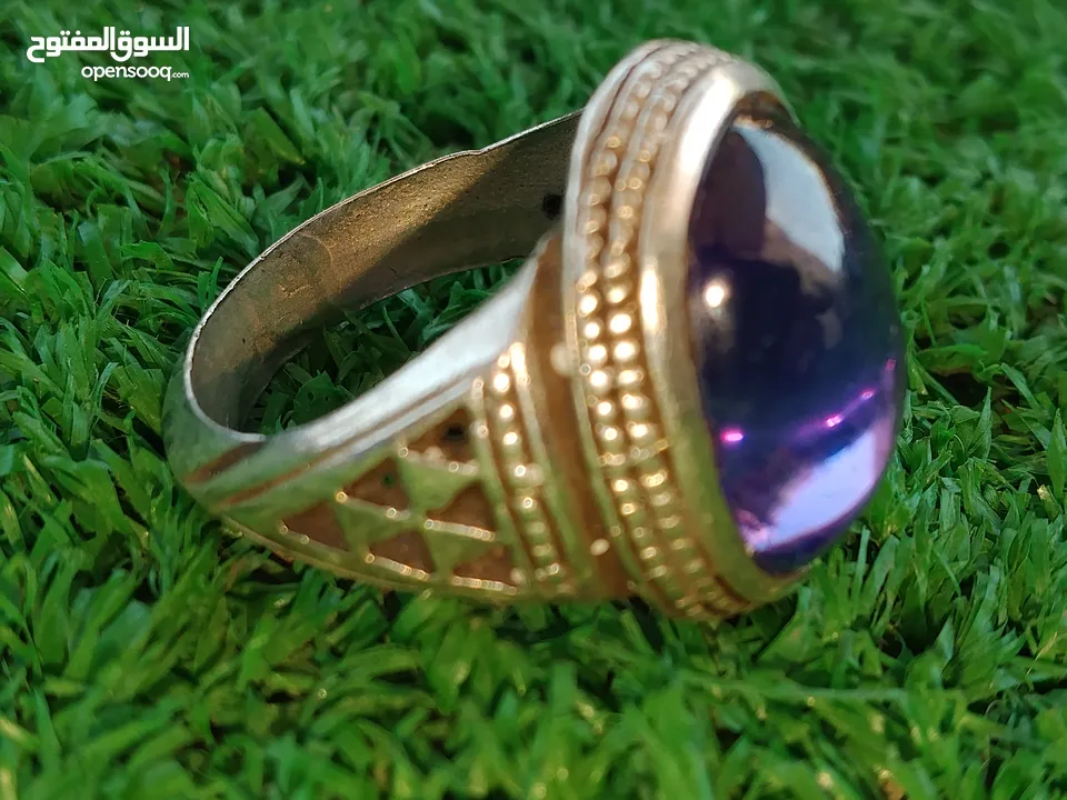 خاتم اماتيست (جمشت) زند عريض بسعر مغري