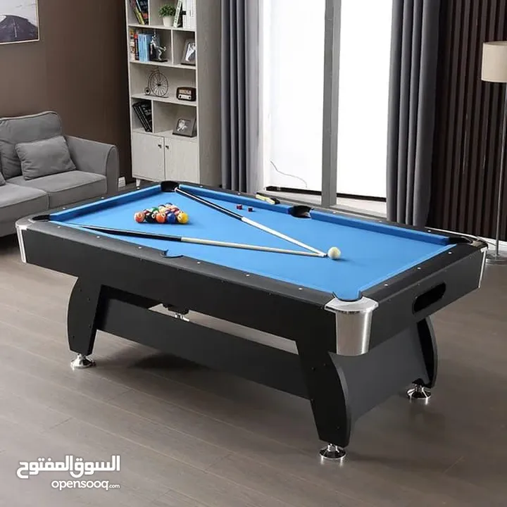 بلياردو نخب اول خشب بالكامل جديد بالكرتونه مع كامل الأغراض مقاس 8 قدم 240 سم