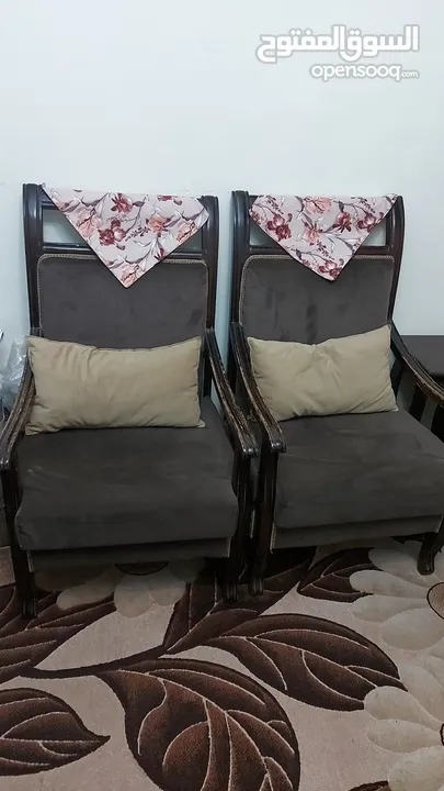 طقم كنابايات خشب زان استعمال أشهر مع طاولات