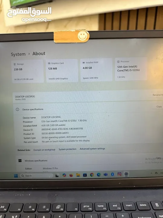 ‎ ‎لابتوب  Dell Vostro ‎ مستعمل بحالة جديد استخدام سنة فقط