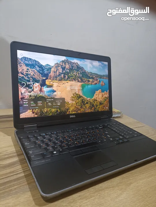 لابتوب ديل15.6 core i5 جيل رابع مع كارت شاشه خارجي 2g و مشغل اقراص و مساحة خزن كبيرة