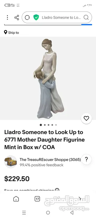 Lladro Someone to Look up to Mother Figurine 6771