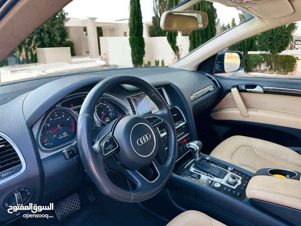 AED 10,50 PM  AUDI Q7  S-LINE 3.0  SUPERCHARGED FULL OPTION  GCC  0% DOWNPAYMENT