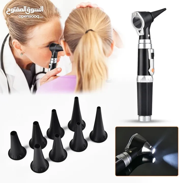 جهاز فحص الأذن و الانف auto scope منظار كاشف فاحص اذن و انف الطبي مع اضائه اوتو سكوب