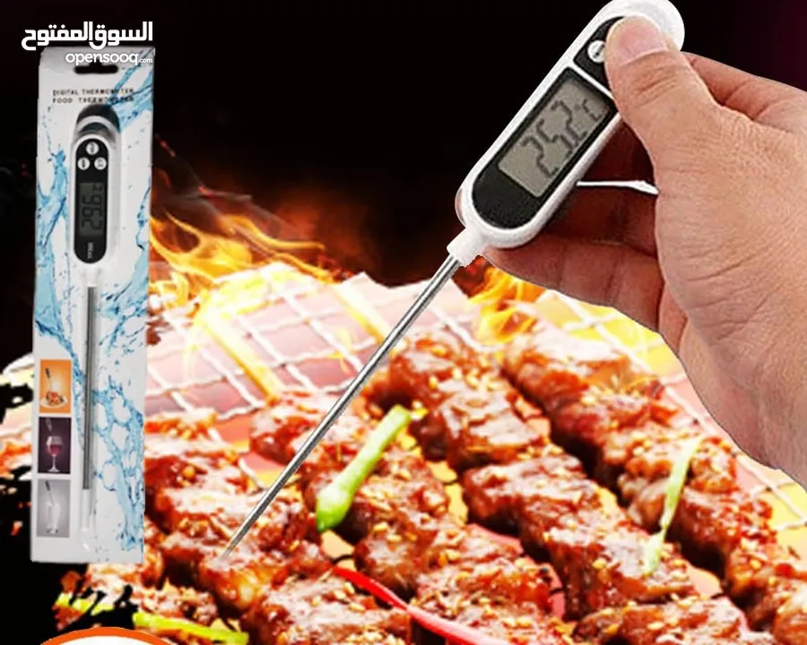 موازين الطبخ كيفية قياس درجة الاكل او السوائل ميزان حرارة لقياس درجة حرارة الطعام من (-50) الى (300)