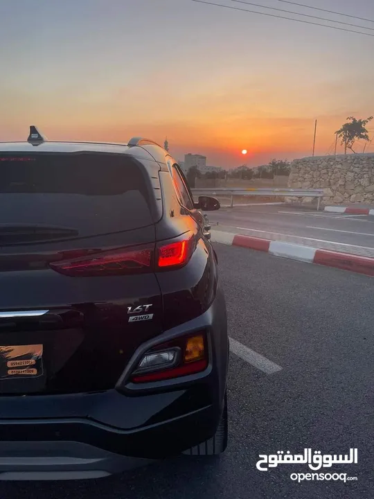 هيونداي كونا 2019 فل مسكر حقيقي 4WD مع فتحة سقف.. اعلى فئة