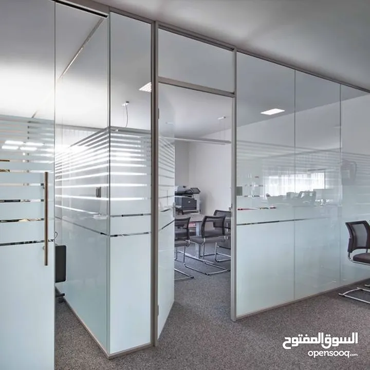 Glass partition