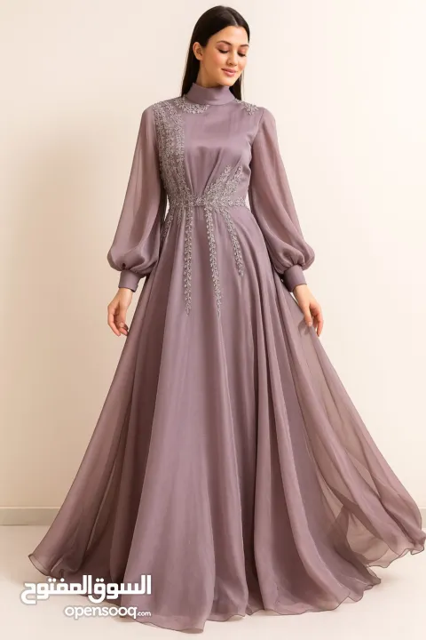 فساتين للمناسبات للمحجبات يوجد الوان وعدة مقاسات