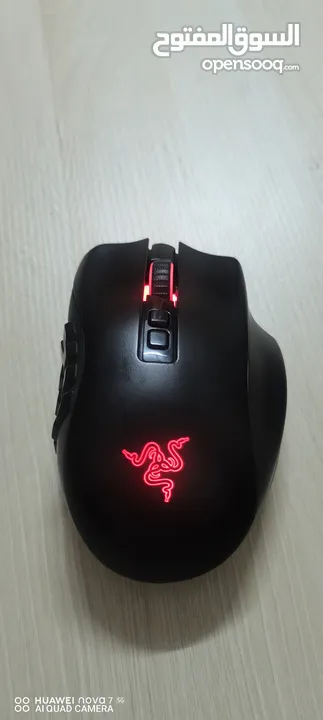 Mouse razer naga pro ماوس مخصص لمحترفي الاعاب وخاصه العاب MMO و RPG ويتميز بدقه عالي جداً