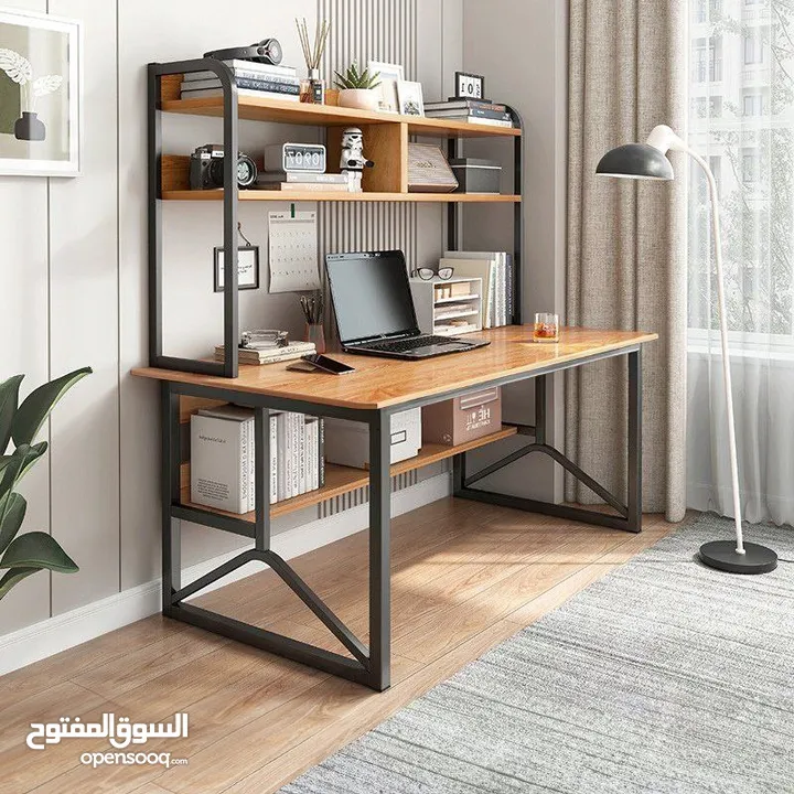 مكتب واحد يجمع بين الأناقة والعملية متعدد الاستخدامات