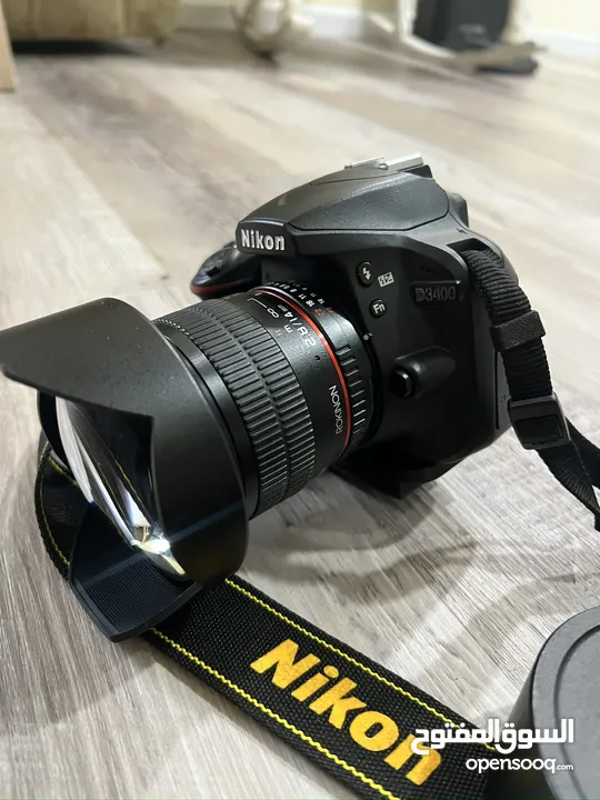Nikon d3400 with lenses