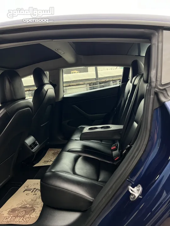 Tesla model 3 2023 فل كامل  تيسلا موديل 3 فحص كامل بسعر مغرري  لون كحلي جنط كبير اصليي  ايرباق اصلي