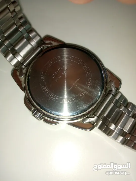 ساعة يد Casio رجالية، أنيقة جدّا للمناسبات، متينة بلون سلفر، جميع التفاصيل بالوصف --->