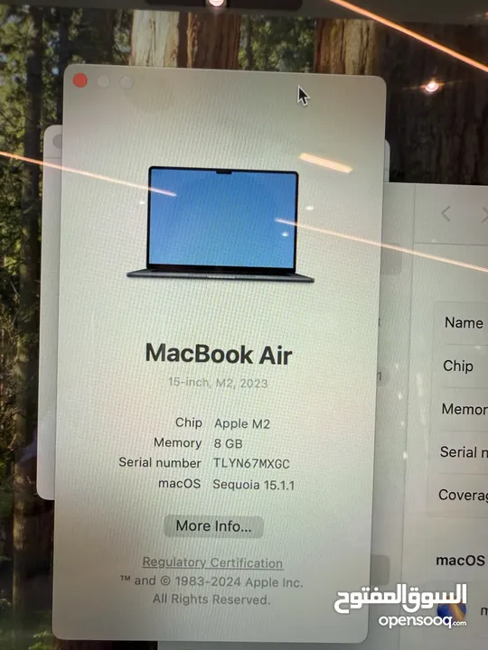 MacBook Air 15” M2  موديل 2023