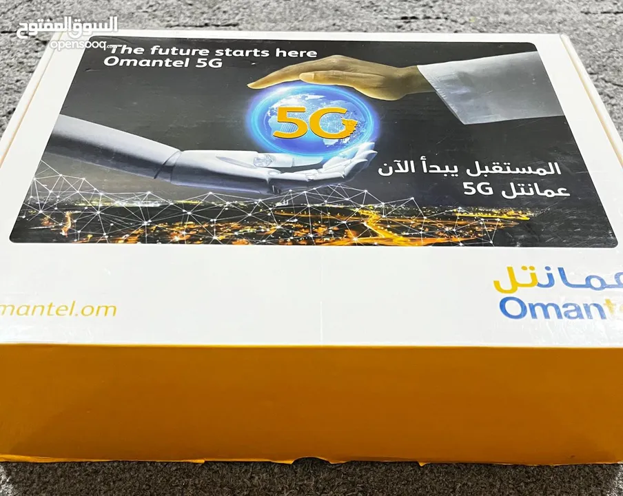 راوتر مودم من شركة عمانتل شبه جديد يدعم ال 4G و ال 5G