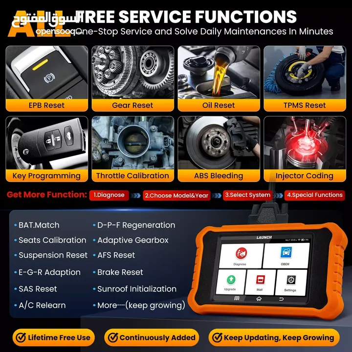 LAUNCH Creader Elite 2.0 Scanner for Mercedes-Benz OBD2 - 430 JD
