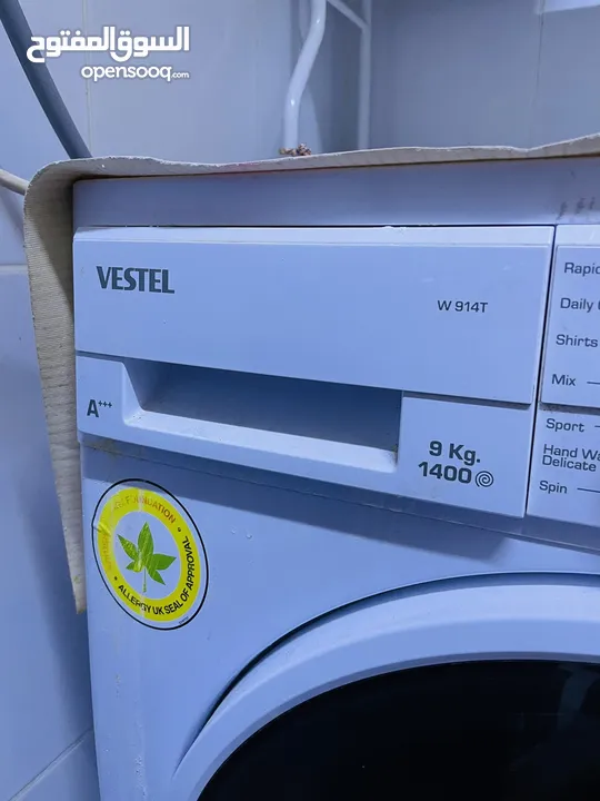 Vestel 9kg machine1400 rpm