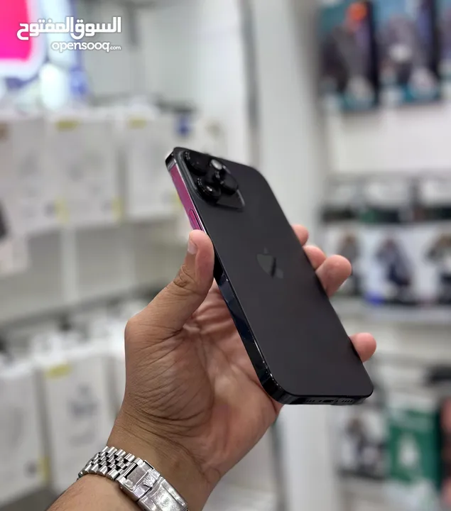 عرض لمدة أسبوع : iPhone 14pro max 256gb هواتف نظيفة جدا بحالة الوكالة مع ضمان و ملحقات و بأقل سعر