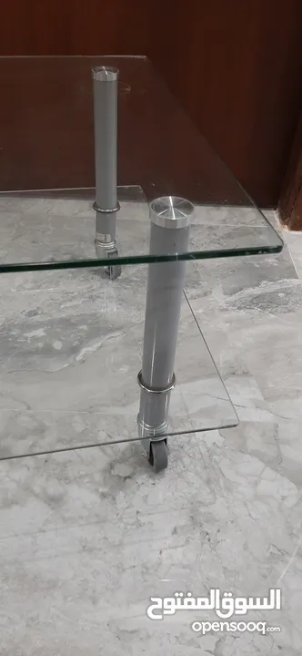 Living room Glass table from IKEA  طاولةزجاجية لغرفة المعيشة من ايكيا