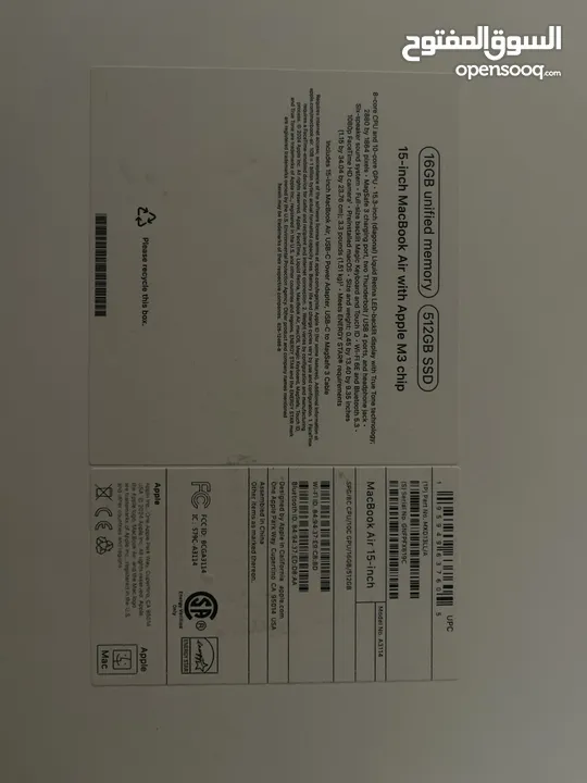 MacBook air m3 15in