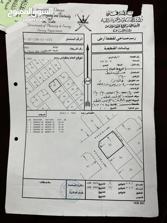 أراضي مميزة للبيع في الفليج بإبراء