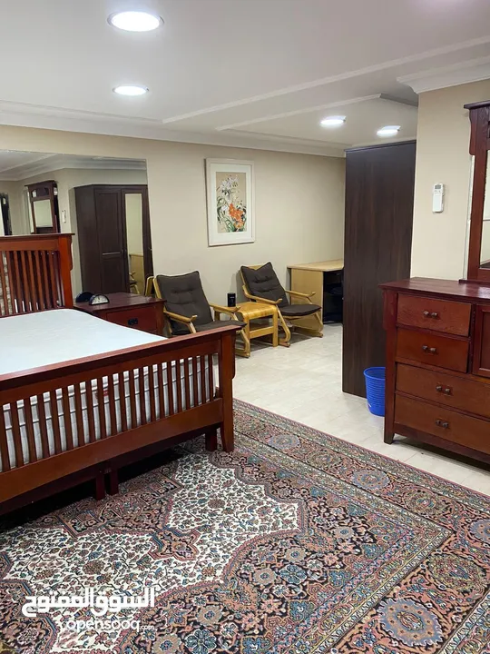 Fully furnished ground floor apartment with private entrace - شقة ارضية مفروشة بالكامل بمدخل خاص