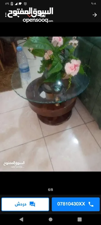 طقم كنب كورنر وطاولات وسط  وزيبرا عدد 2